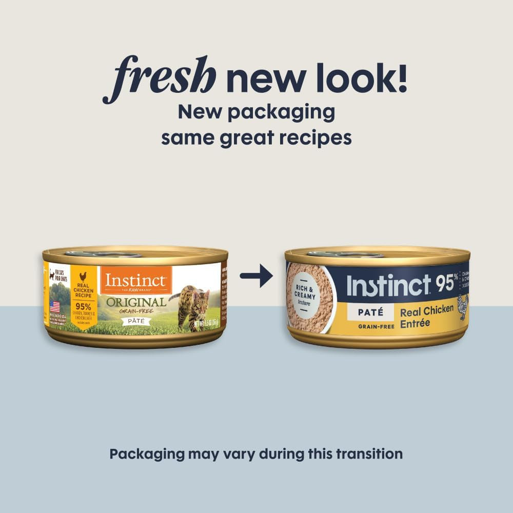 Grain Free Wet Cat Food Pate, Original Recipe Natural Canned Cat Food