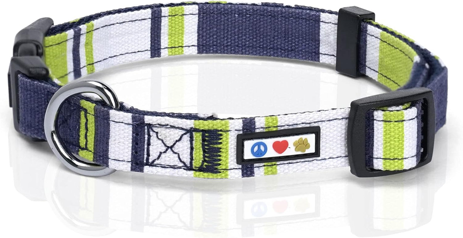 Multicolor Dog Collar Puppy Collar Pet Collar Multicolor Dog Collar Small Dog Collar Green / White / Blue Dog Collar