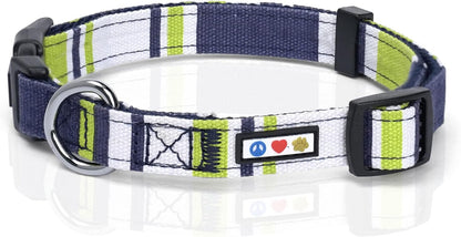 Multicolor Dog Collar Puppy Collar Pet Collar Multicolor Dog Collar Small Dog Collar Green / White / Blue Dog Collar